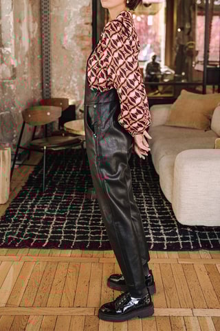 Salopette slim Thalie Biker - Noir