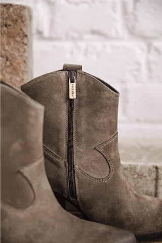 Bottines en croûte de cuir nubuck Luana Suede - Gris