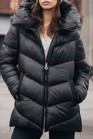 Doudoune à capuche Camryn - Noir