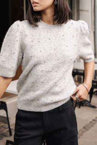 Pull en laine Pearly - Gris