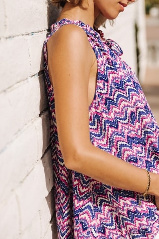 Top Nell Etnico - Bleu