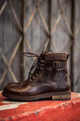 Bottines en cuir Bram - Marron