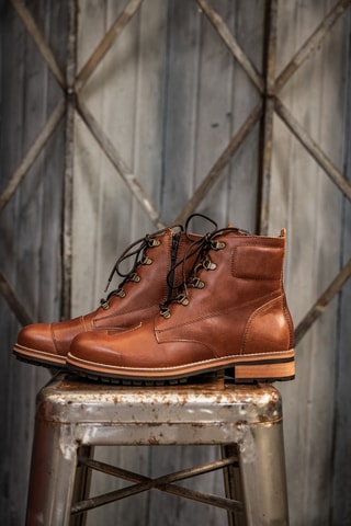 Bottines en cuir Teresa Flame - Marron