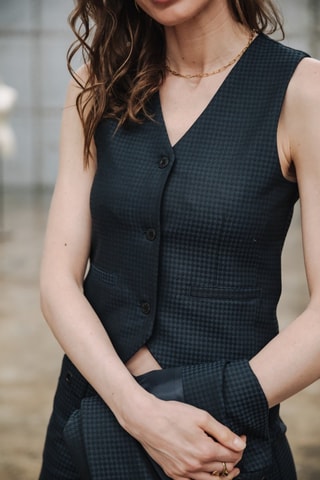 Gilet de costume Gladys Lawlands - Bleu