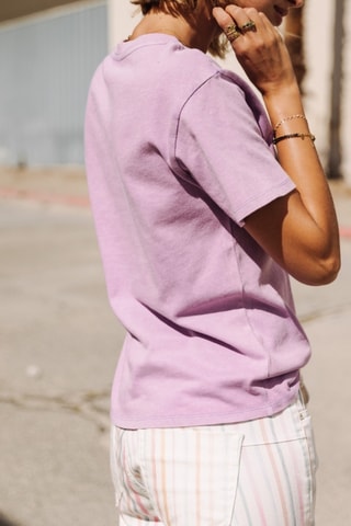 T-shirt Suria Print Dakota - Violet