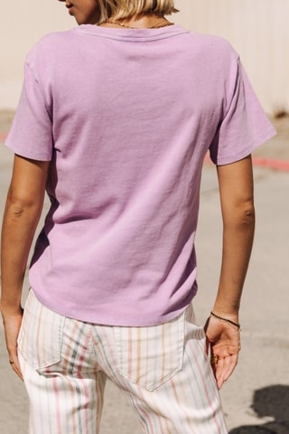 T-shirt Suria Print Dakota - Violet