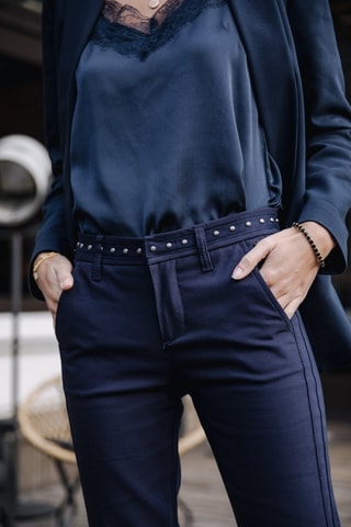 Pantalon Claudia Polyneo - Bleu