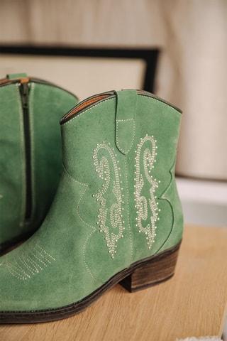 Bottines en nubuck Laurene Suede - Vert