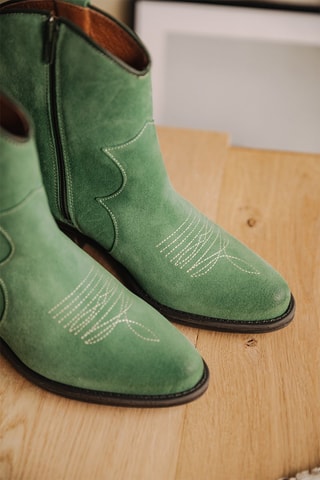 Bottines en nubuck Laurene Suede - Vert