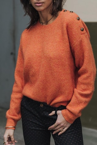 Pull en laine Priya Rib - Orange