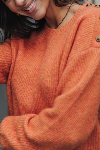 Pull en laine Priya Rib - Orange
