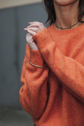 Pull en laine Priya Rib - Orange