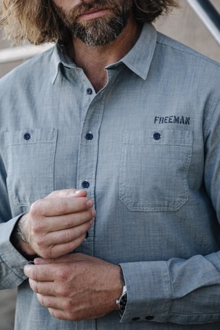 Chemise Glenn ML Denim - Bleu