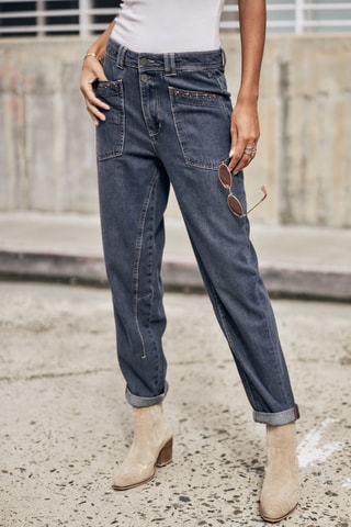 Jean 7/8 Edita Denim - Bleu