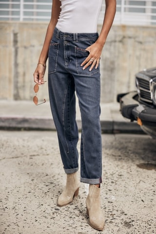 Jean 7/8 Edita Denim - Bleu