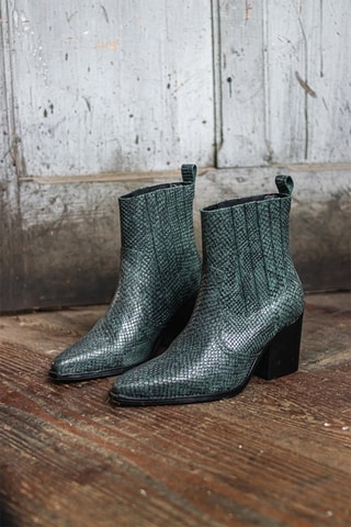 Bottines en cuir - Noir