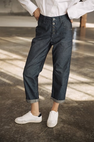 Jean 7/8 taille haute - Bleu