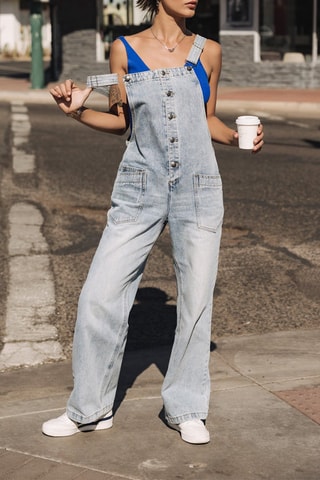 Salopette en jean - Bleu