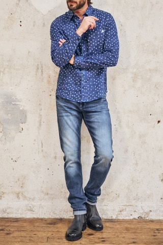 Jean en coton biologique - Bleu