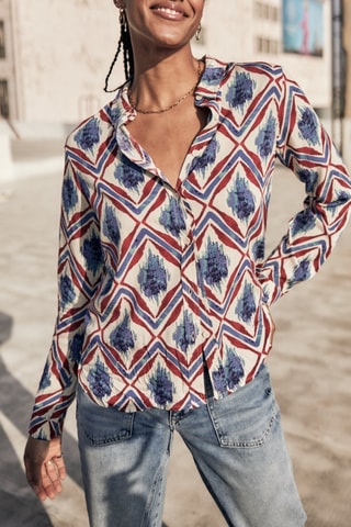 Chemisier Katy Diamond - Blanc