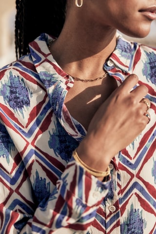 Chemisier Katy Diamond - Blanc