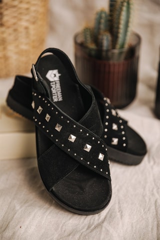 Sandales en nubuck Jule Suede - Noir
