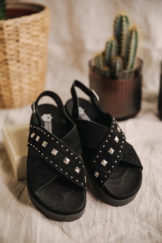 Sandales en nubuck Jule Suede - Noir