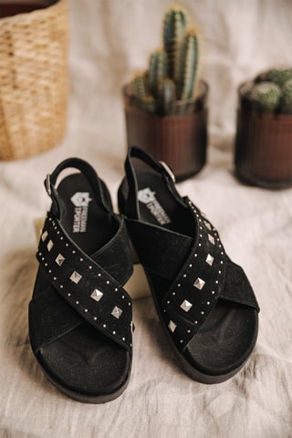 Sandales en nubuck Jule Suede - Noir
