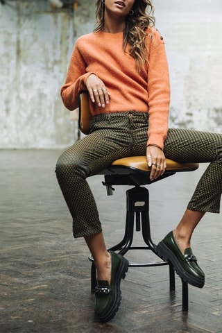 Pantalon super slim Adelie Floriana - Noir