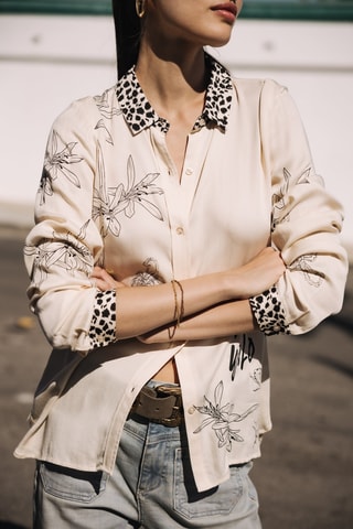 Chemisier - Blanc et noir