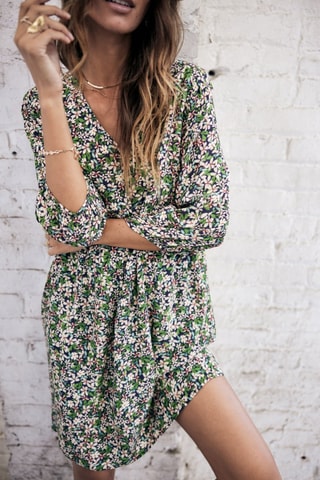 Robe Reeka Primavera - Blanc et vert