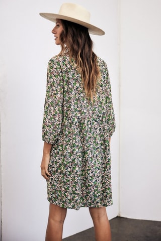 Robe Reeka Primavera - Blanc et vert