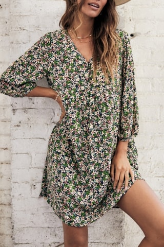 Robe Reeka Primavera - Blanc et vert