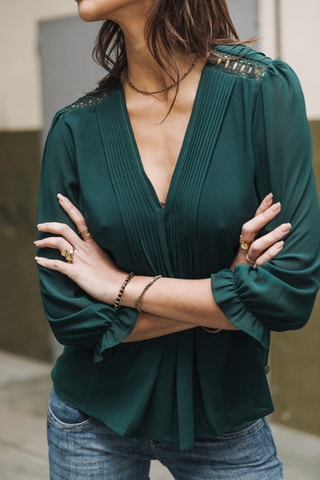 Blouse Kamille Voile - Vert