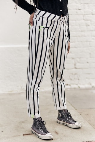 Pantalon Timea Lucky - Blanc et noir