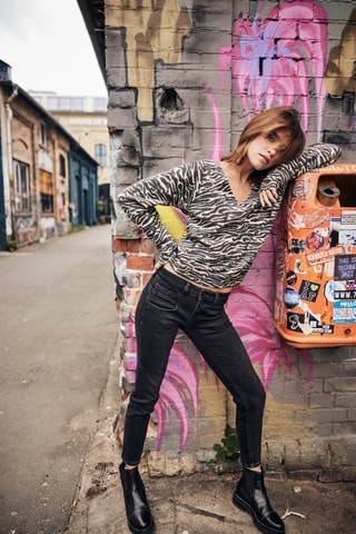 Jean Alexa Cropped S-SDM - Noir