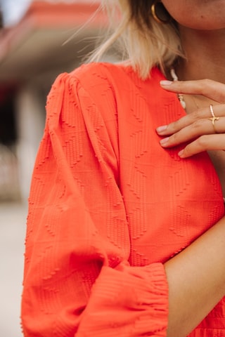 Robe Revana Plain Color - Rouge