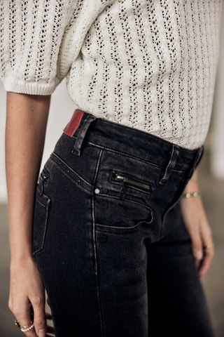 Jean 7/8 Alexa High Waist Cropped S-SDM - Noir