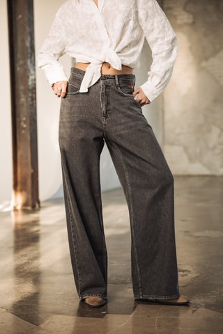 Jean wide legs - Gris