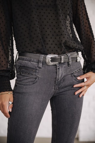 Jean Alexa High Waist Cropped S-SDM - Gris