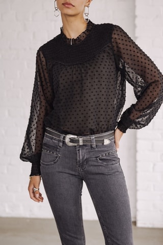 Jean Alexa High Waist Cropped S-SDM - Gris