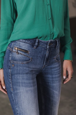 Jean 7/8 taille haute - Bleu