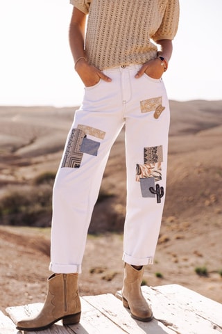 Pantalon 7/8 Maeva Andalousia - Blanc