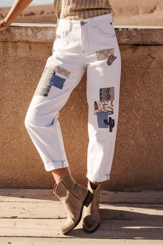 Pantalon 7/8 Maeva Andalousia - Blanc
