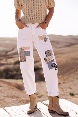 Pantalon 7/8 Maeva Andalousia - Blanc