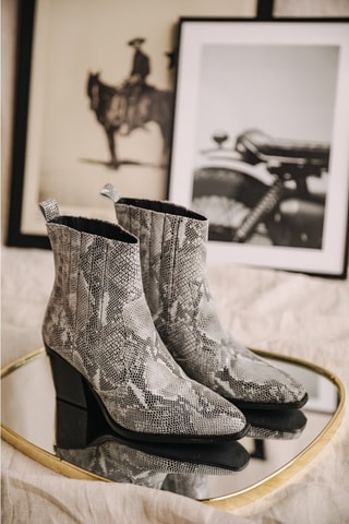 Bottines en cuir Teresa Phyton - Gris