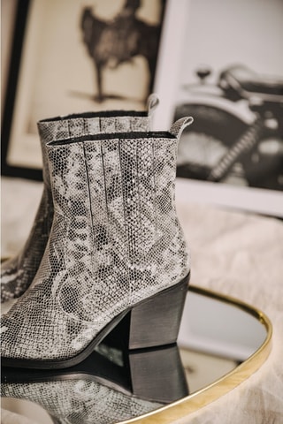 Bottines en cuir Teresa Phyton - Gris