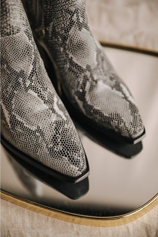 Bottines en cuir Teresa Phyton - Gris