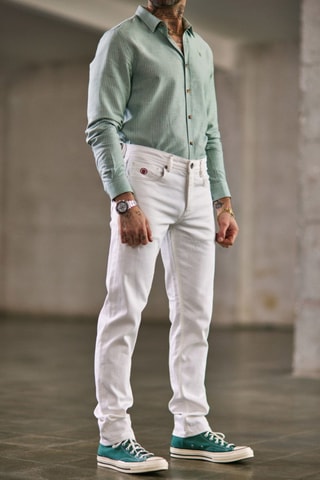 Pantalon Jimmy Andalousia - Blanc