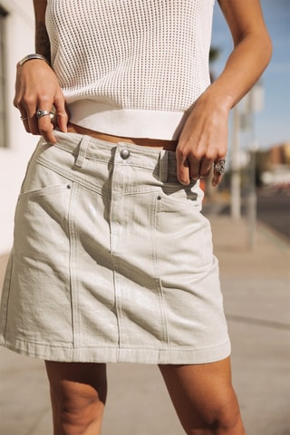 Jupe patineuse - Beige